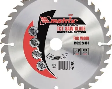 фото Пильный диск Matrix по дереву 200*32 мм 24 зуба + кольцо 30/32 73261