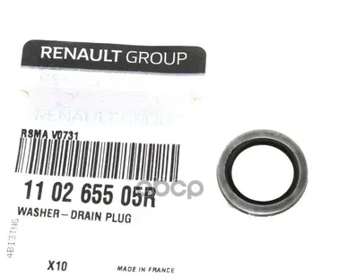 фото 110265505R RENAULT Прокладка сливной пробки RENAULT арт. 110265505R