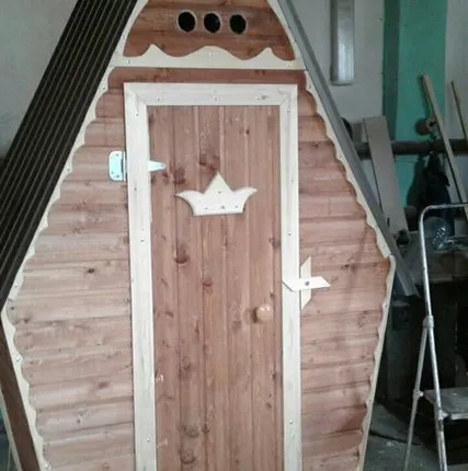 Фото №0 Садовый туалет, деревянный