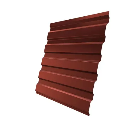 Фото №0 Профнастил С20А Grand Line 0,5 PurLite Мatt RAL 8004 терракота