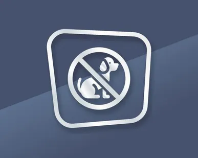 фото Наклейка «Запрещен вход с животными».