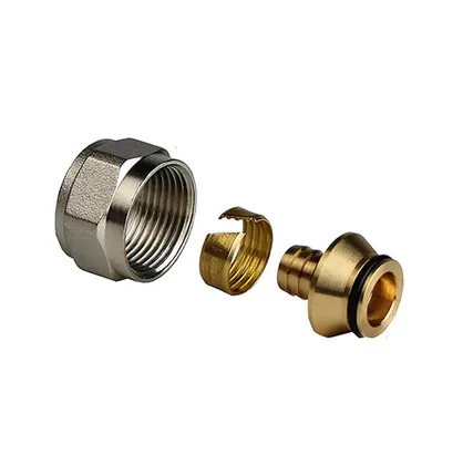 Фото №0 Соединитель конус аксиальный, латунь 16х2,0х1/2", желтый, RTP