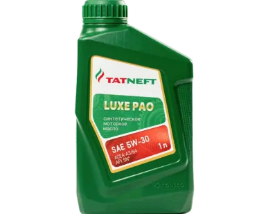 фото Масло моторное синтетическое Татнефть Luxe PAO 5W-30 1 л 5W-30