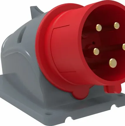 Фото №0 Вилка силовая 3-ф., 32А, 380В, IP44 (5-п., стац.) MAG...