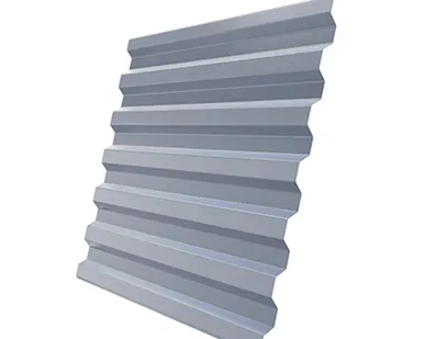 фото Профнастил С-21 0,5 RAL 9006 бело-алюминиевый 2 м
