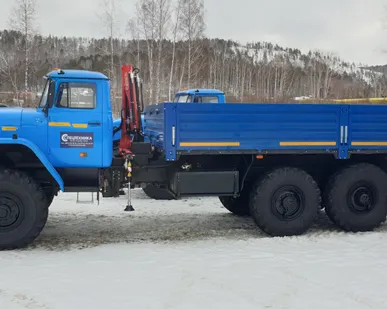 фото Бортовой Урал  ЯМЗ-238  ЯМЗ-236НЕ2   с КМУ ИМ-150