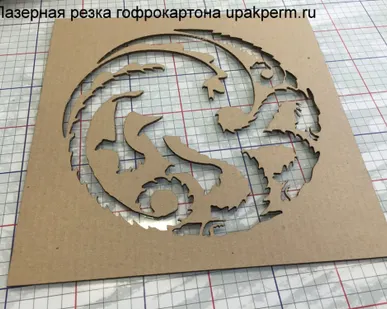 фото Лазерная резка гофрокартона