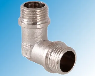 фото Угольник никелированный наружная резьба 15 (1/2&quot;)