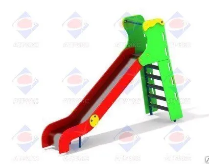 Фото №0 Горка с деревянными перилами H=1500