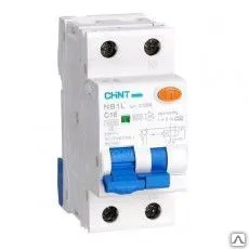 Фото №0 Автомат дифференциальный NB1L 30mA тип AC (1P+N, C 10А, 10 кА)