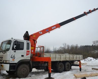 фото Манипулятор борт 15 тонн, стрела 4 тонны