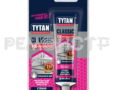 фото Клей жид/гв 100мл CLASSIC_FIX Tytan (прозрачный) каучук (12) П