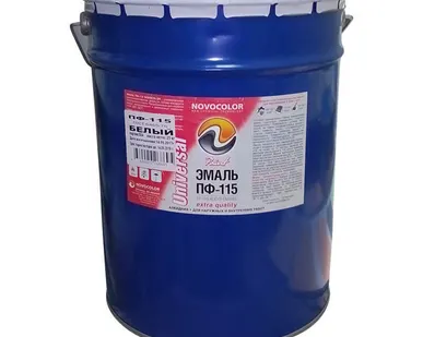 фото Э маль ПФ-115 белая Новоколор 20 кг