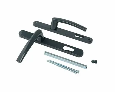 фото Гарнитур нажимной с подпружиниванием Mezut 25/85 (2 винта) антрацит RAL7016