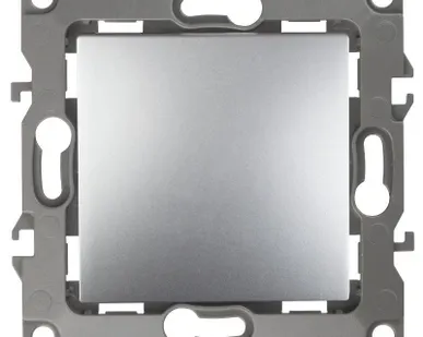 фото Механизм переключателя 1-кл. СП Эра12 10А IP20 12-1103-03 250В 10AX алюм. Эра Б0014641