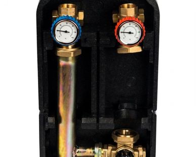 фото Насосная группа с прямым контуром 1" Grundfos UPSO 25-65 в теплоизоляц