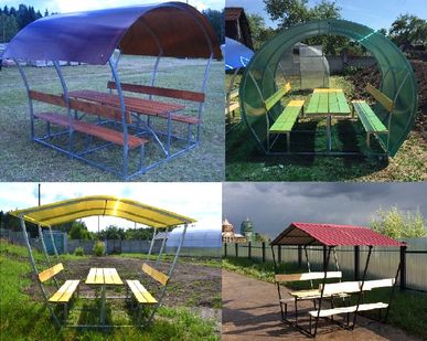 фото Беседки дачные, уютные, не дорогие