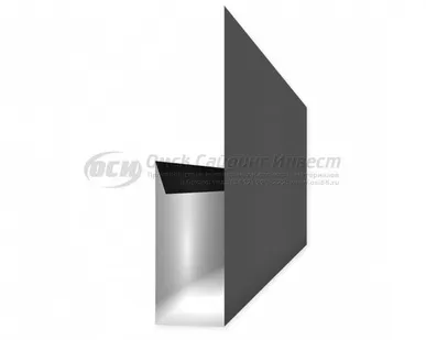 фото Финишная планка (сайдинг блок-хаус) RAL 7024 (Графит)