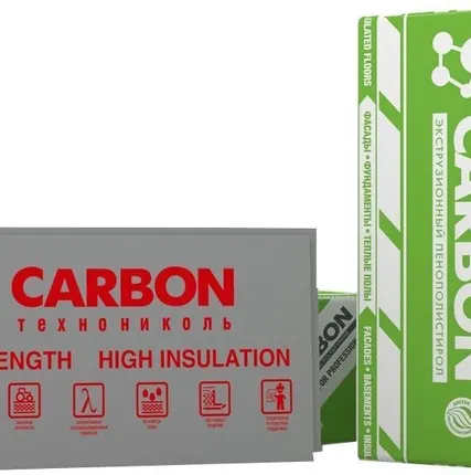 Фото №0 Экструзия  ЭПП "CARBON ECO" 50х600х1200 (8 шт) (пенополистирол экструдирова