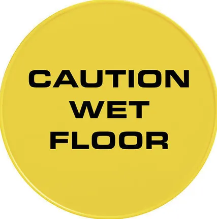 Фото №0 Круглая предупреждающая табличка TTS «CAUTION WET FLOOR»