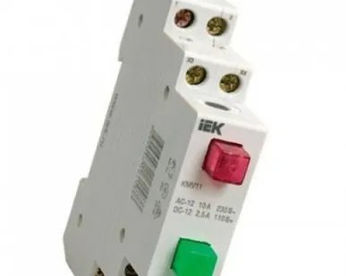 фото Кнопка управления модульная КМУ11 1НО+1НЗ 230/110В IP20 ИЭК