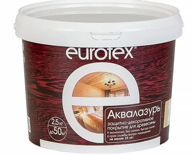 фото EUROTEX Аквалазурь 2,5кг 102 Бесцветный
