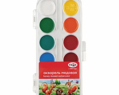 фото Акварель медовая 12 цв. ГАММА Мультики (211046_12/300254)