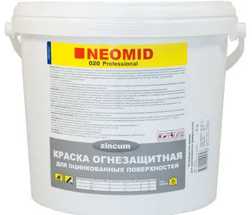 фото Неомид (Neomid) Огнезащитная краска для оцинкованного металла 020 - 6 кг.