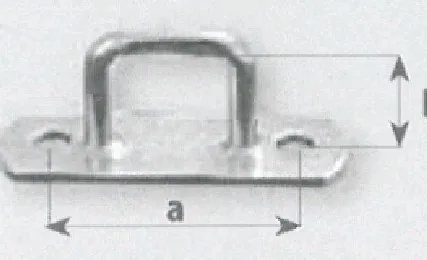 Фото №0 Скоба тентовая прямоугольная оцинкованная арт. 17.17