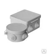 Фото №0 Коробка распаячная для открытой проводки 65х40 (круг), 4 входа, IP 54