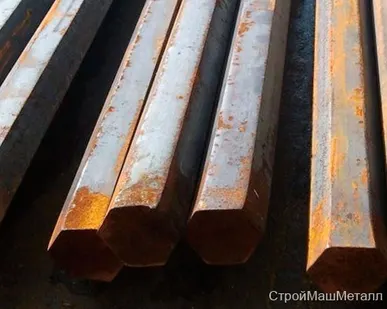 фото Шестигранник 57 мм ст 20 ГОСТ 2879