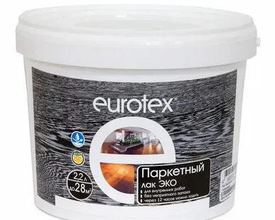 фото Eurotex - ЭКО лак паркетный глянцевый 2,2 л