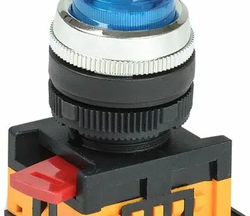 фото Индикатор АL-22 d22мм неон/230В (синий) BLS20-AL-K07