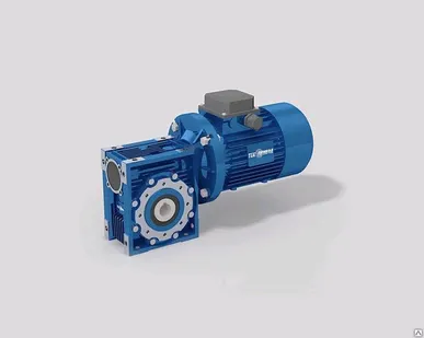 фото Червячный мотор-редуктор 1ст NMRV 050 вал Ø 25, 60 Нм MS90/1,5 кВт, 1500об