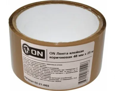 фото Скотч 48мм х 25м упаковочный коричневый ON 02-21-003