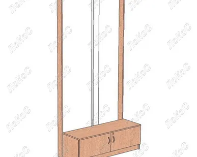 фото Экономстенд ЭС-1, невский бук (панель в комплект не входит). Размер:1200х500х1820мм