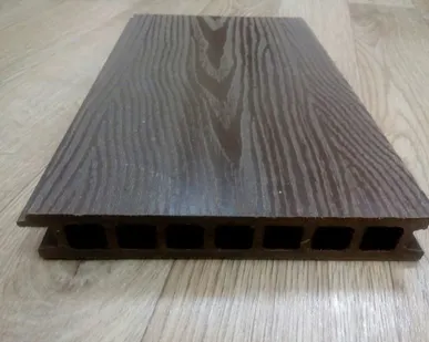 фото Террассная доска «WPC-Deck» усиленная, бесшовная полая Шоколад