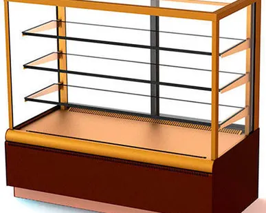 фото Холодильная витрина ПОЛЮС ВХСв-1,3д Carboma Cube