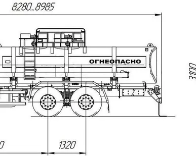 фото АЦ-11, 2-секции Камаз 65115-3052-23