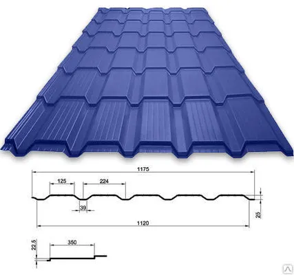 Фото №0 Металлочерепица "Каскад"
