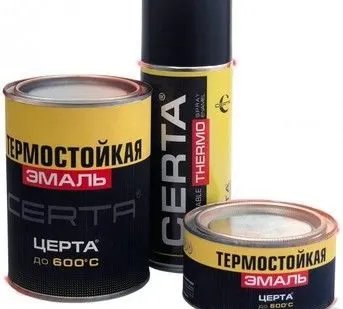 фото Эмаль церта (до 400С) белый 0,4кг