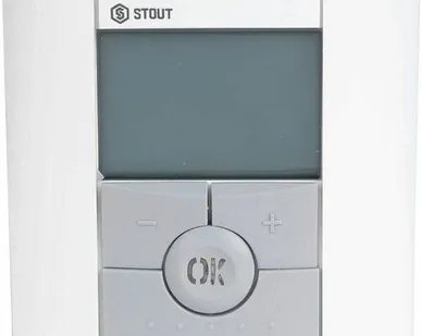 фото Электронный комнатный термостат STOUT BTD, с ЖК-дисплеем