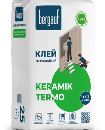 Фото №0 Клей БЕРГАУФ Keramik Termo, C2 TЕ /25кг/56шт/
