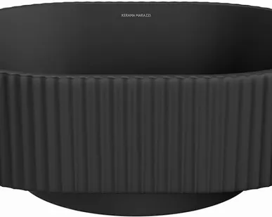 фото Раковина Kerama Marazzi Artbasin Conchiglia 50 черный матовый VE.NN.wb.50\BLK.M