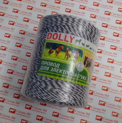 Фото №0 ШНУР DOLLY (ЧЕРНО-БЕЛЫЙ) / 400 МЕТРОВ