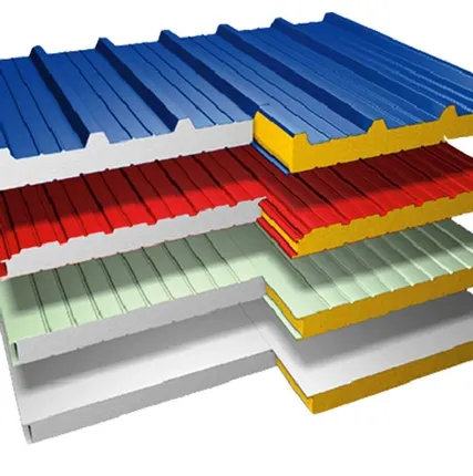 Фото №0 СЭНДВИЧ-ПАНЕЛЬ ТРЁХСЛОЙНАЯ 50 ММ, С НАПОЛНЕНИЕМ ИЗ МИНЕРАЛЬНОЙ ВАТЫ.