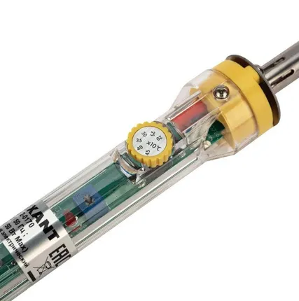 Фото №6 Паяльник с керам.нагревателем и регулятором 220В/30-50Вт (ZD-708) Rexant 12-0170