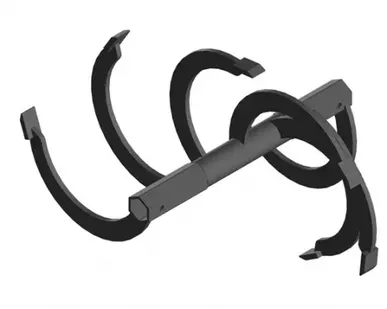 фото Фрезы спиральные вал S32, 470/400 мм (7 зубов) Forza ФМКС S 32.350.400