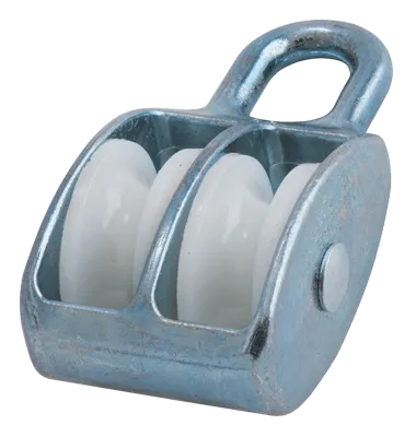 Фото №0 Блок двойной с нейлоновым роликом 25 мм