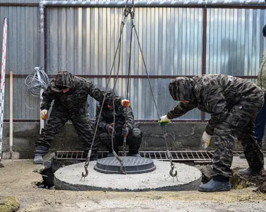 фото Установка септика, выгребной ямы за 2 дня